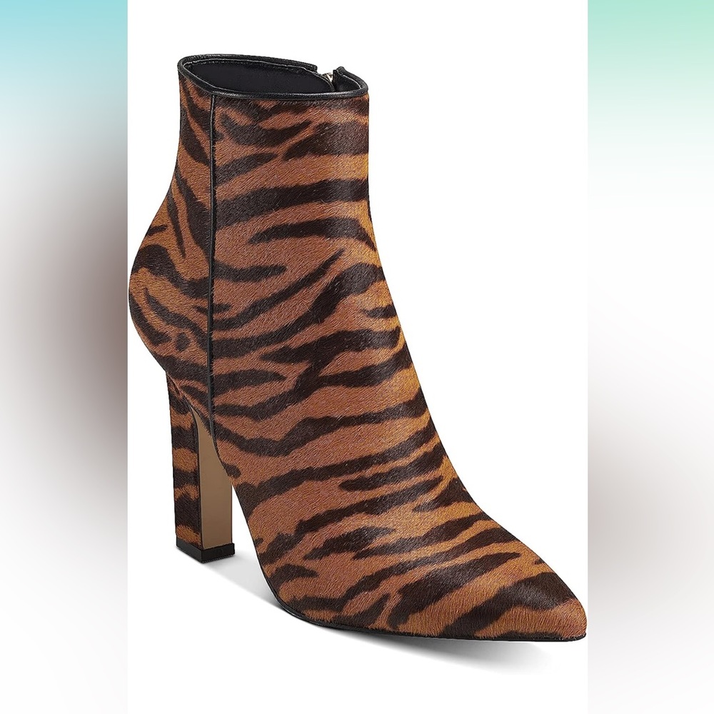Marc Fisher Mayaely animal print booties size 7.5 NIB